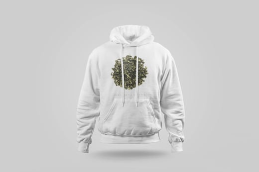 Hoodie — Floral Tie Guan Yin