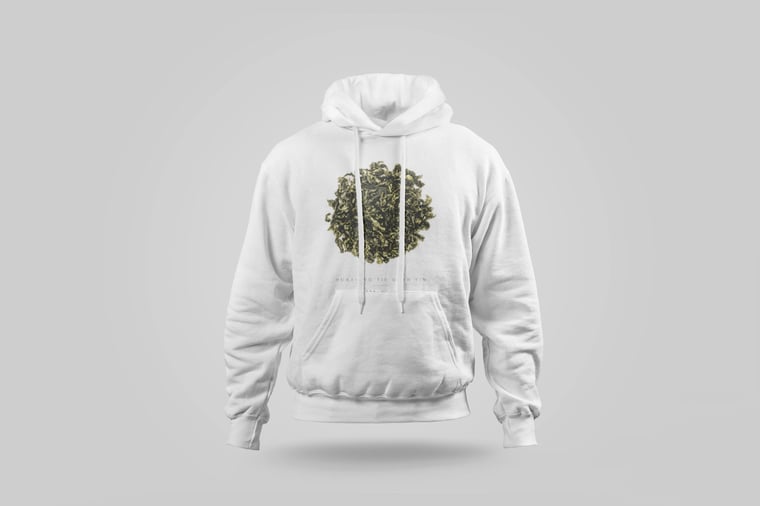 Hoodie — Floral Tie Guan Yin